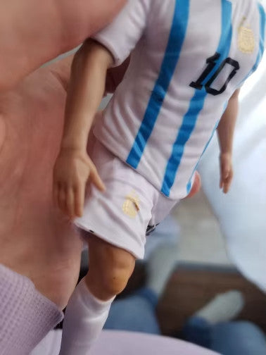 ✅ Action Figure  Cristiano Ronaldo Messi Mbappé 18cm Souvenirs In Pvc