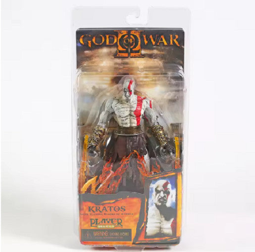 7" NECA God of War 2 II Kratos Ares Armor W Blades PVC Action Figure CON SCATOLA