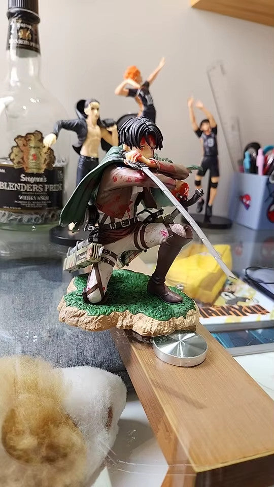🔥Rival Ackerman Action Figure 18cm Levi PVC Modello da Collezione 📦