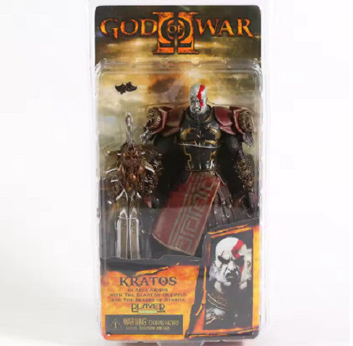 7" NECA God of War 2 II Kratos Ares Armor W Blades PVC Action Figure CON SCATOLA