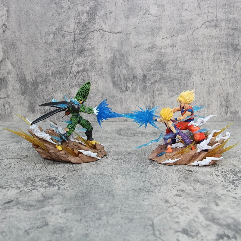 Dragon Ball Z Anime Figure💥 Son Goku Ghoan Kamehameha vs Cell