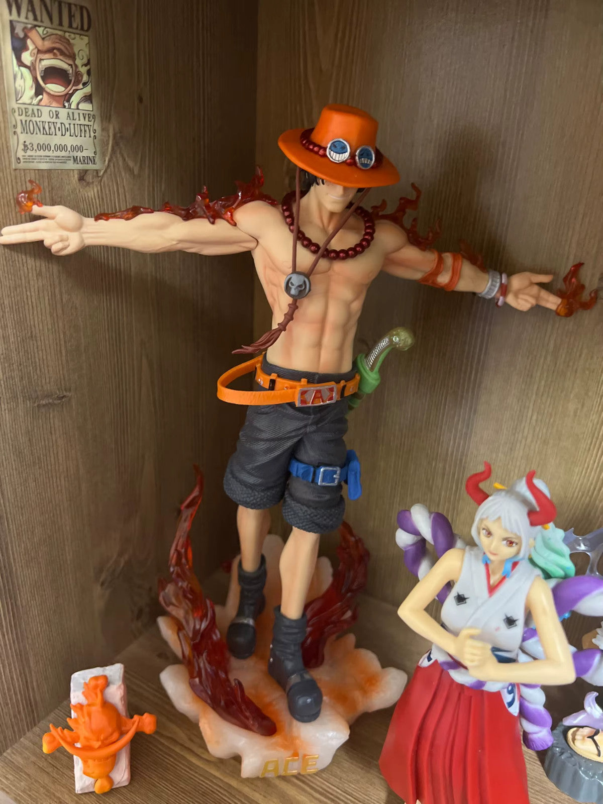 🔥 28cm One Piece Portgas D. Ace Action Figure PVC Statua Anime 🚚 Sped. Gratuit