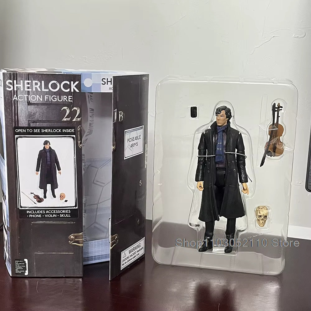 SHERLOCK HOLMES ACTION FIGURE 22 DETECTIVE ✅CON SCATOLA COME IN FOTO