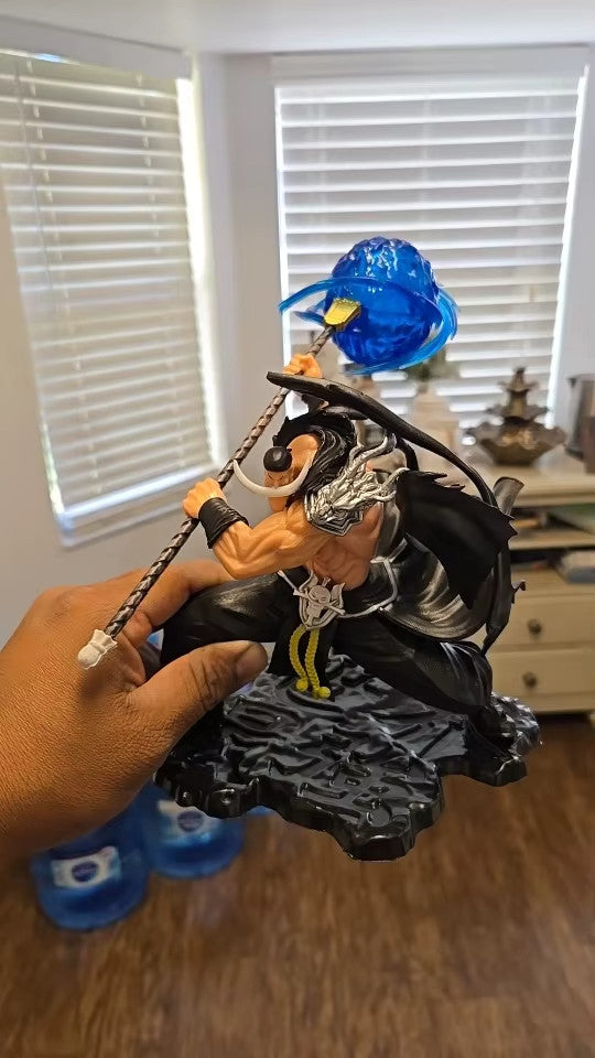 🔥 One Piece Barba Bianca 29cm Action Figure con LED Quattro Imperatori ⚓