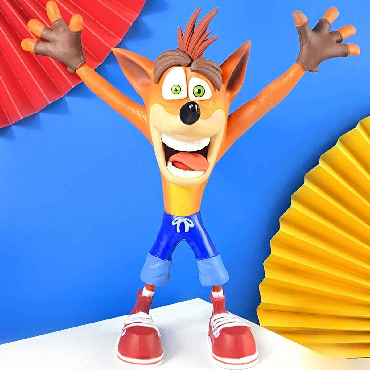 20cm Crash Bandicoot Anime Figure Peripheral Kawaii ✅SPEDIZIONE GRATUITA