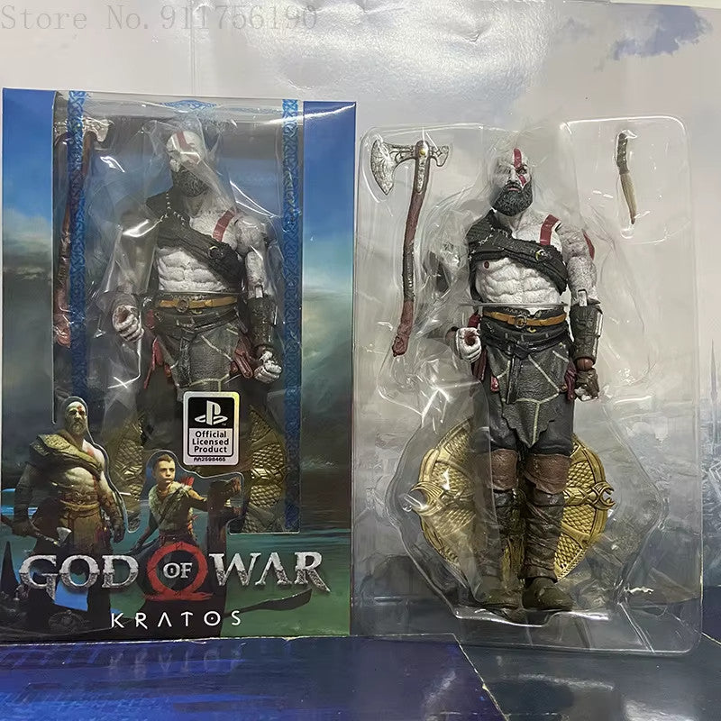 NECA God of War Action Figure Kratos  PS4 Style CON SCATOLA ORIGINALE