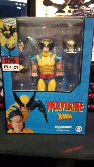 🟤 Mafex 96 Wolverine Marrone X-Men Action Figure Anime