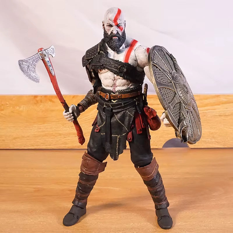 NECA God of War Action Figure Kratos  PS4 Style CON SCATOLA ORIGINALE