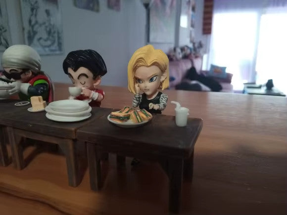 Dragon Ball Z Vegeta Son Goku Son Gohan C18 Essen Krillin COME DA FOTO