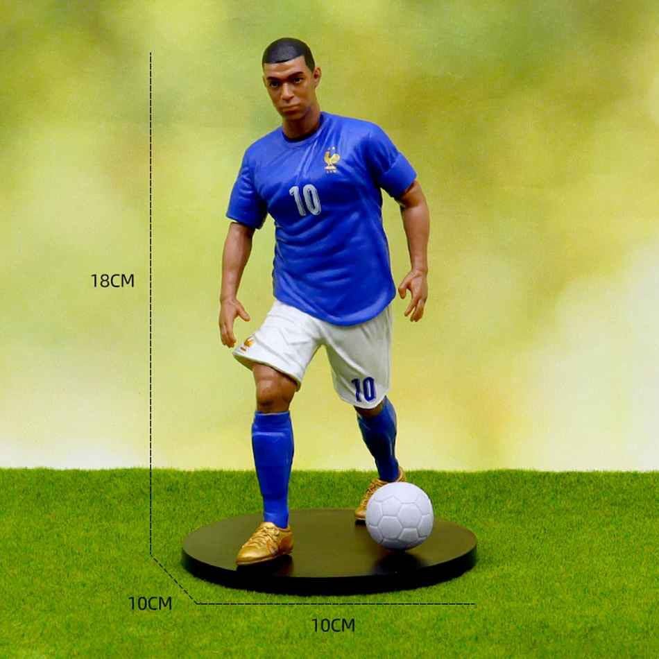 ✅ Action Figure  Cristiano Ronaldo Messi Mbappé 18cm Souvenirs In Pvc
