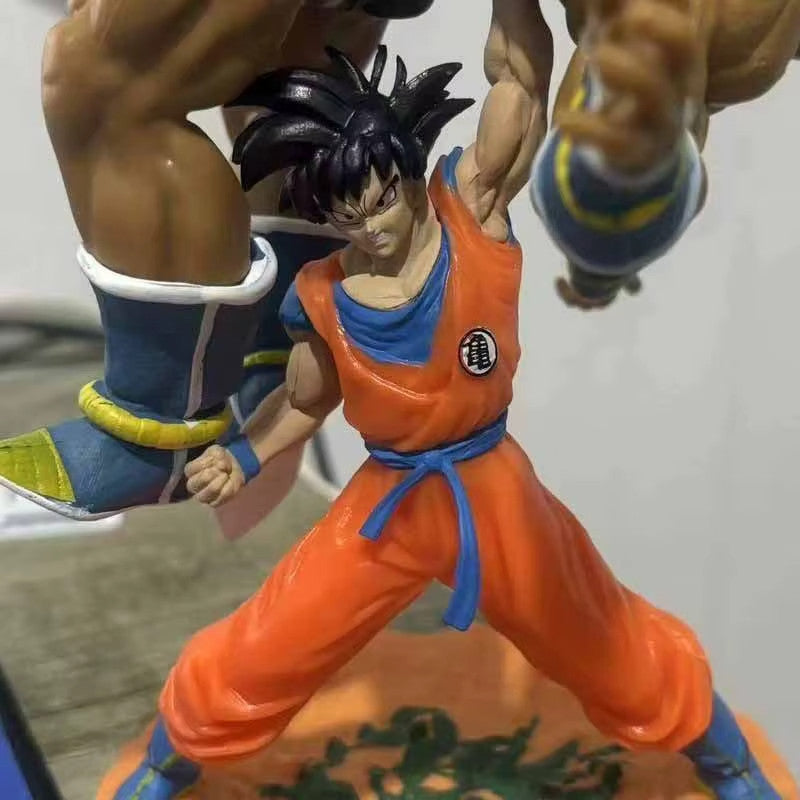 ✅ Dragon Ball Z Action Figure Goku Nappa PVC 23cm Action Figure CON SCATOLA