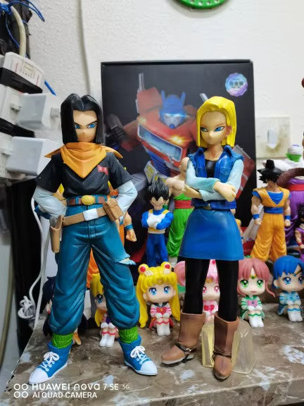 Android 17 e 18 Collection Action Figure ✅CON SCATOLA ORIGINALE