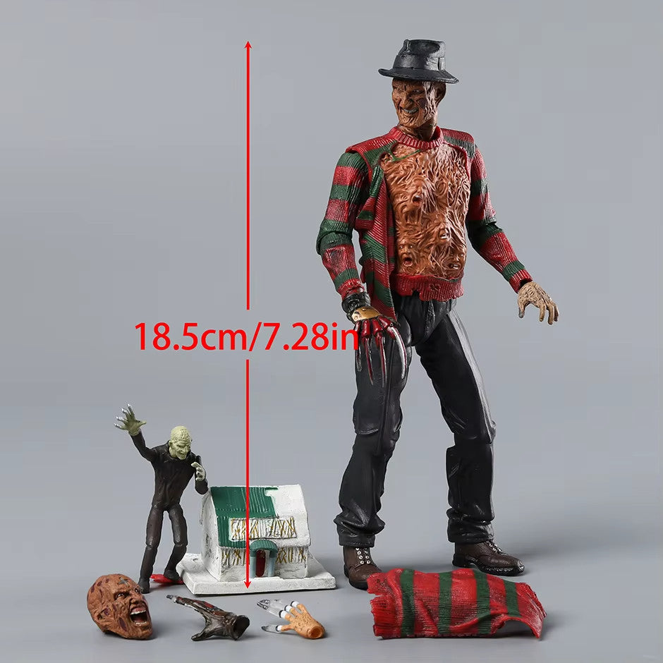 NECA Nightmare Freddy Krueger 18CM PVC Action Figure CON SCATOLA + SPED GRATUITA
