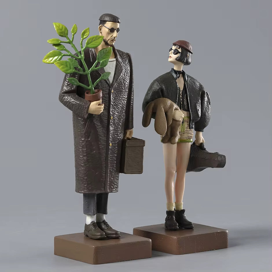 Leon  e Mathilda PVC Action Figure CON SCATOLA ✅ 16cm e 14cm SPED GRATUITA
