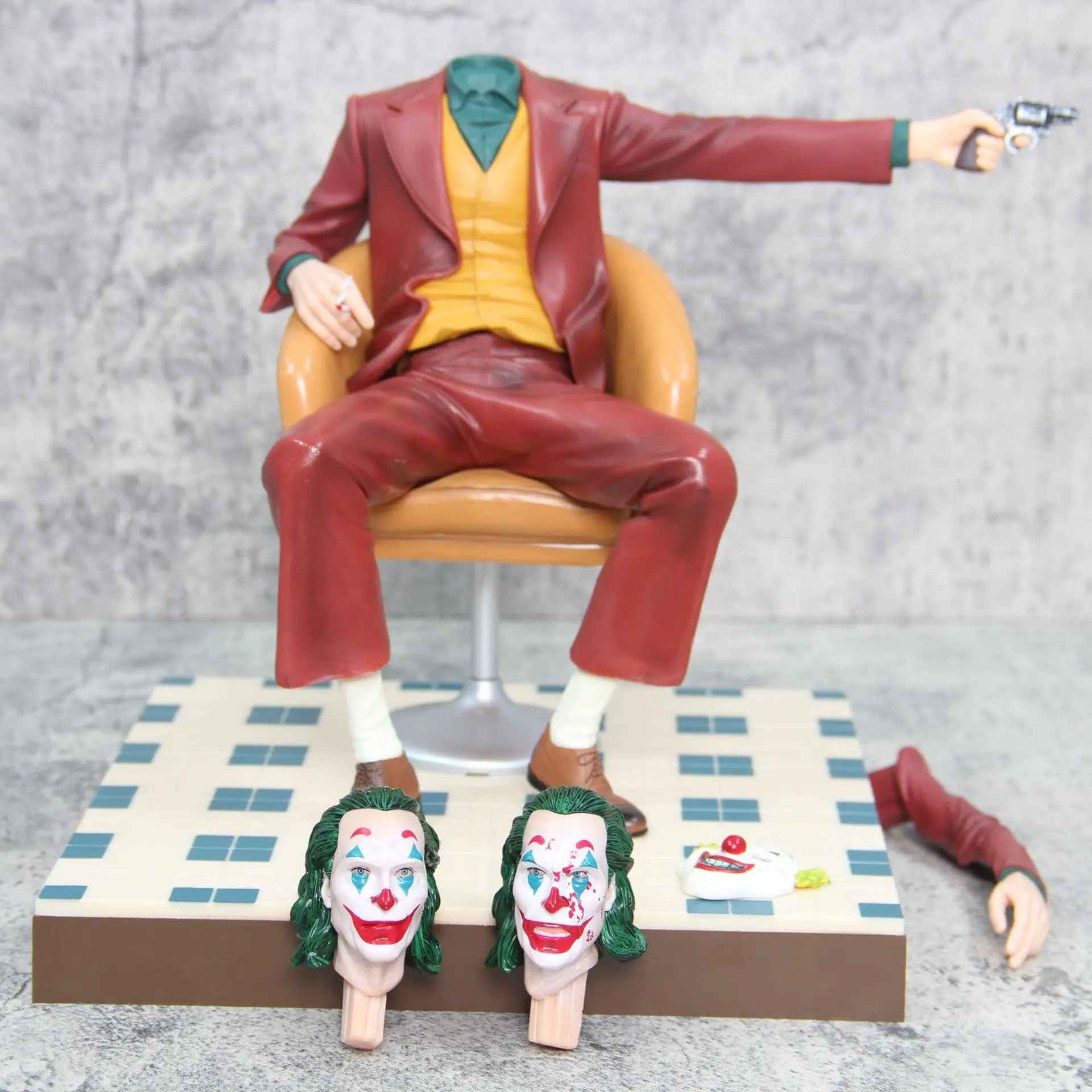 ✅ Action Figure 28 cm Joker Seduto CON SCATOLA+🚛SPED.GRATUITA