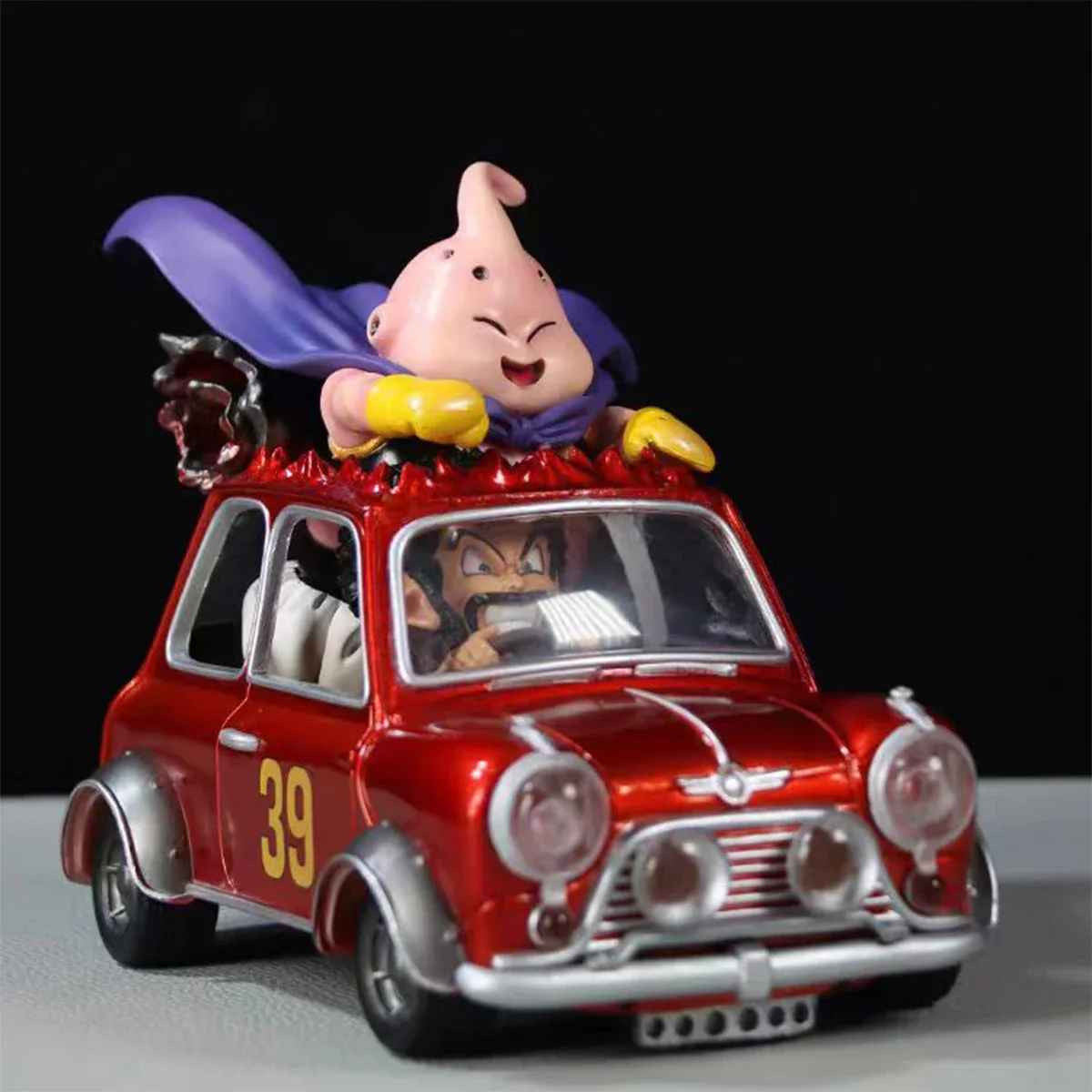 🚗 Majin Buu & Mr. Satan in Auto – Dragon Ball Z Figura 12cm 🎉