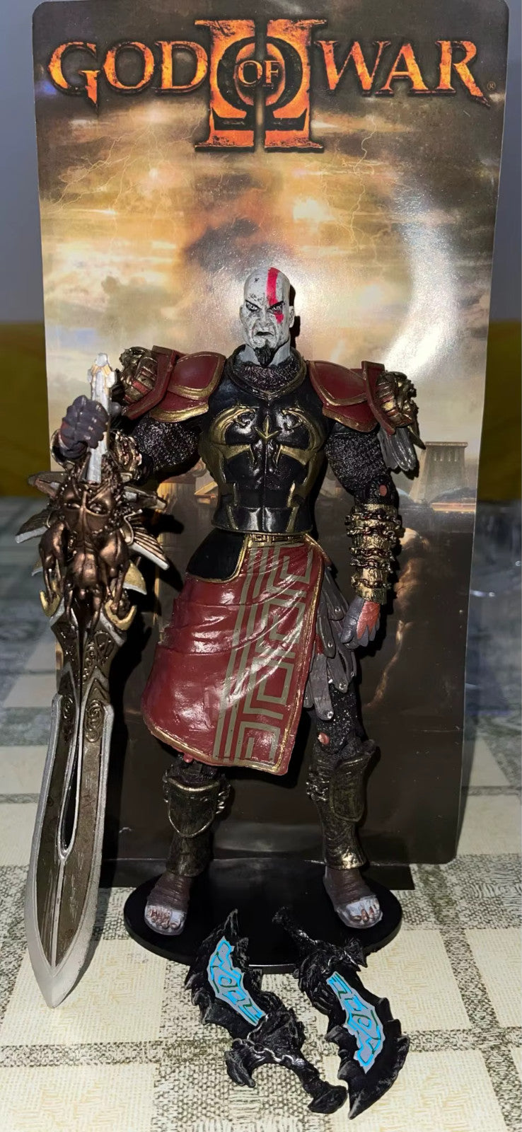 NECA God of War Action Figure Kratos  PS4 Style CON SCATOLA ORIGINALE