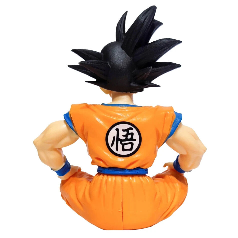 🔥 Son Goku Super Saiyan 🐉 Action Figure Seduto 12CM Dragon Ball Z