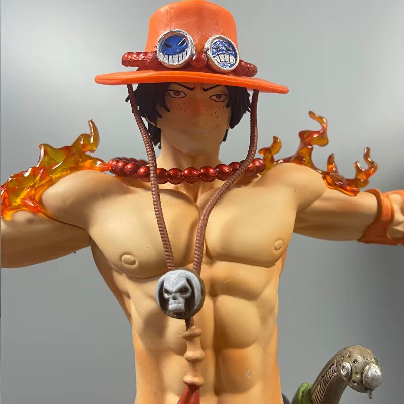 🔥 28cm One Piece Portgas D. Ace Action Figure PVC Statua Anime 🚚 Sped. Gratuit