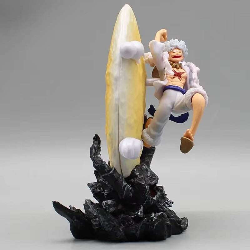 🔥 14CM One Piece Gear 5 Rufy Action Figure PVC Con LUCI da Collezione 🎁