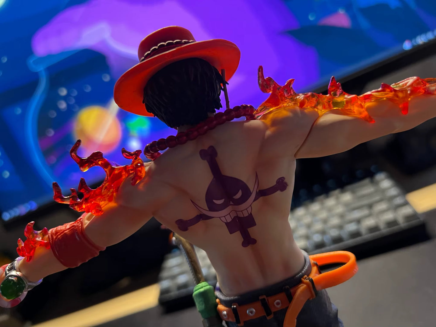🔥 28cm One Piece Portgas D. Ace Action Figure PVC Statua Anime 🚚 Sped. Gratuit