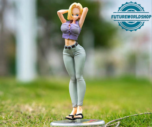 Dragon Ball Android 18 Anime Action Figure in PVC 20 Cm