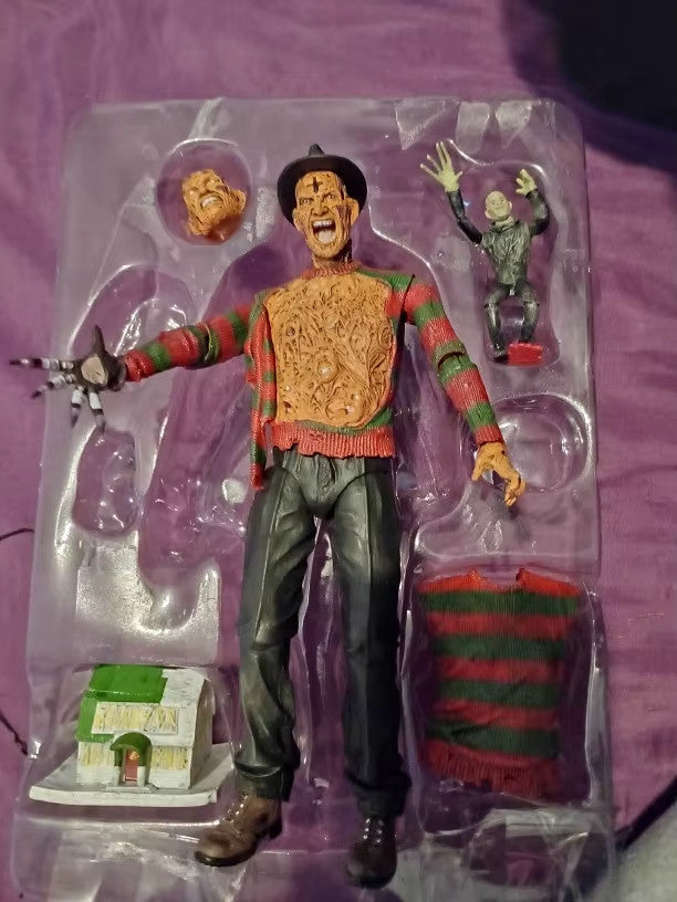 NECA Nightmare Freddy Krueger 18CM PVC Action Figure CON SCATOLA + SPED GRATUITA