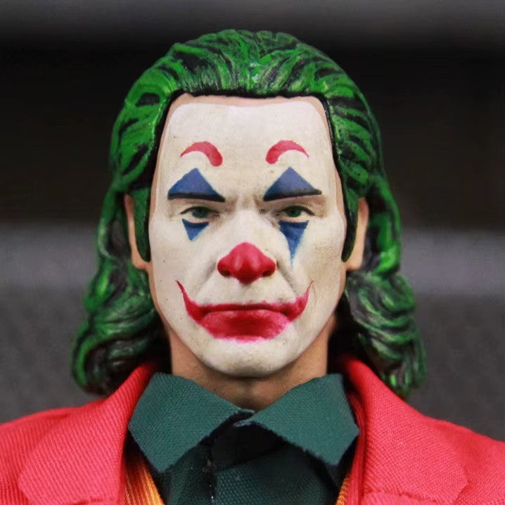 Joaquin Phoenix Arthur Fleck Joker Clown Red Suit 12" Action Figure CON SCATOLA
