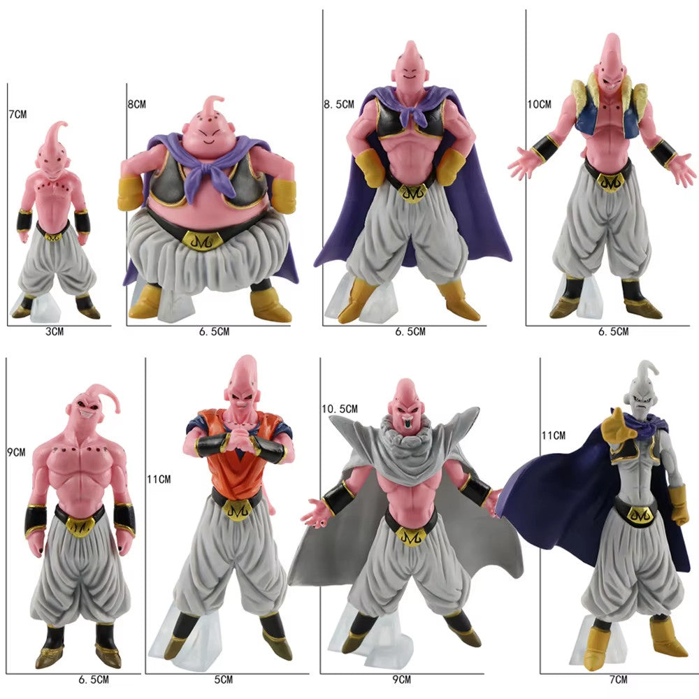 MAJIN BUU ACTION FIGURE SET COMPLETO DRAGONBALL Z GT MAJIN BU 8 Pz ✅SPED.GRATIS
