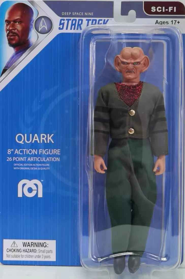 🖖 Star Trek Mego 8” Mr. Spock, Captain Kor, Quark 👨‍🚀 Action Figure