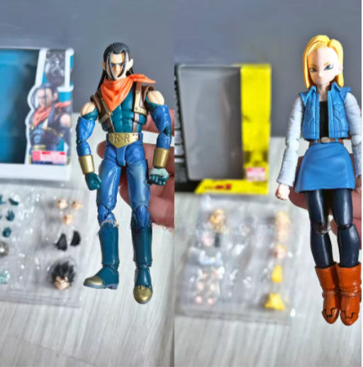 Bandai Dragon Ball GT 💥Action Figure SHF Super Android 17 18