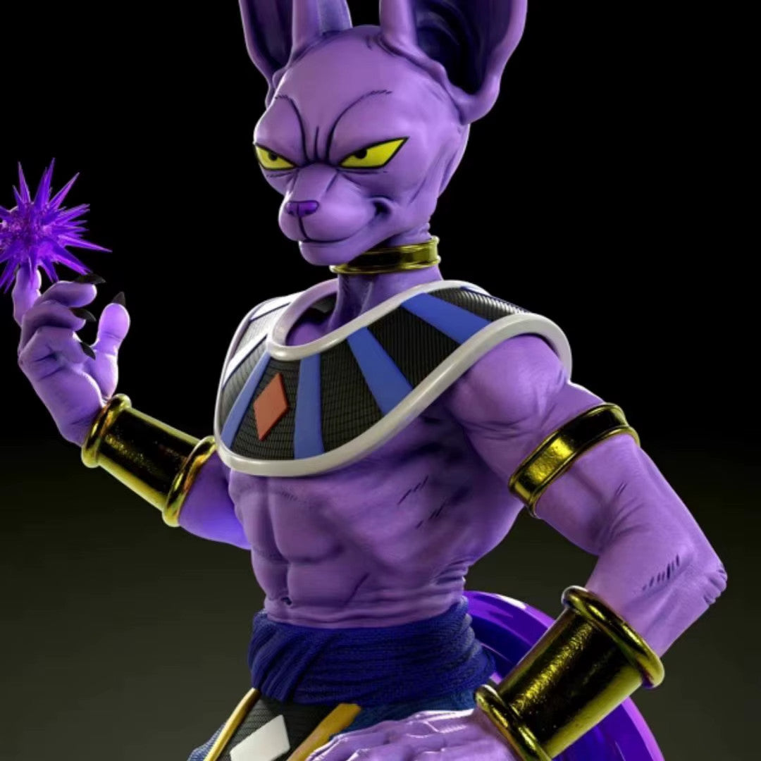 🍷 Beerus Seduto Action Figure | Dio della Distruzione Anime PVC | 🚚 Sped. Grat