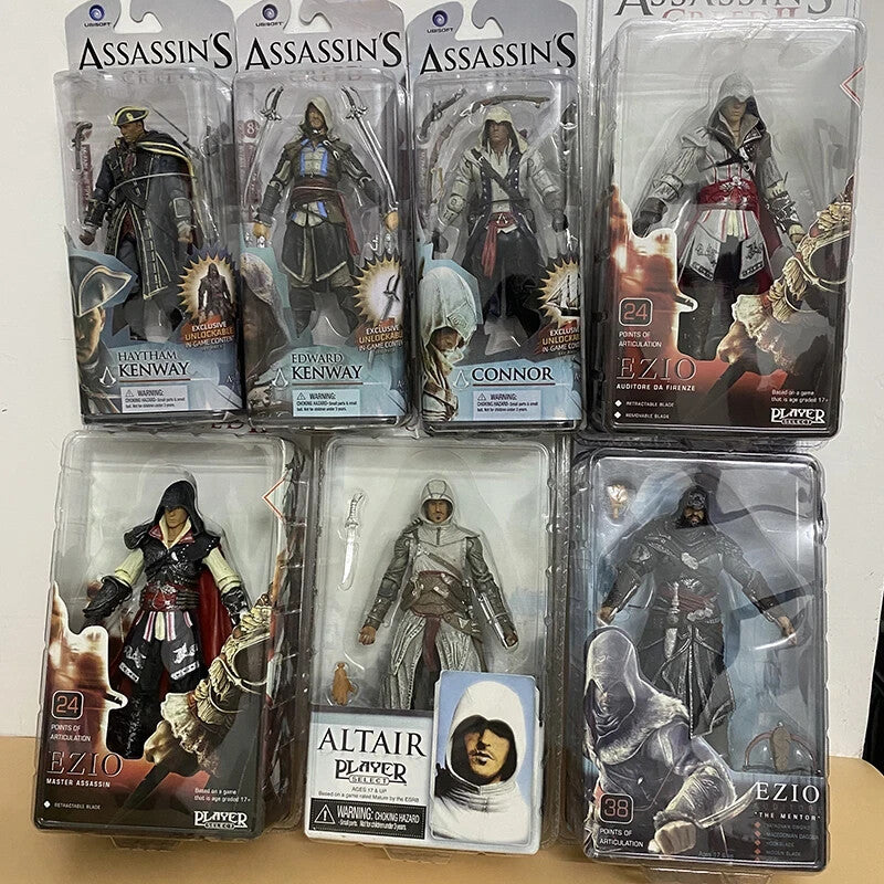 Assassin's Creed 💥Connor Haytham Edward Kenway Mohawk Action Figure