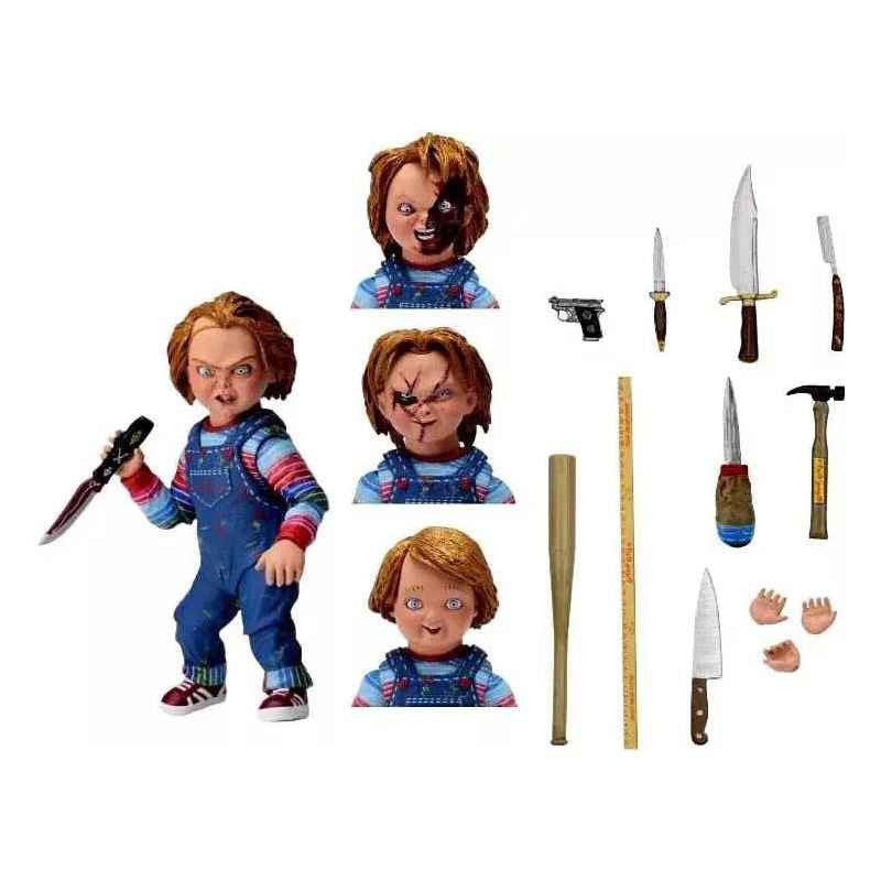 CHUCKY ULTIMATE✅ ACTION FIGURE NECA 10CM CON 🎀SCATOLA ORIGINALE + SPED GRATUITA