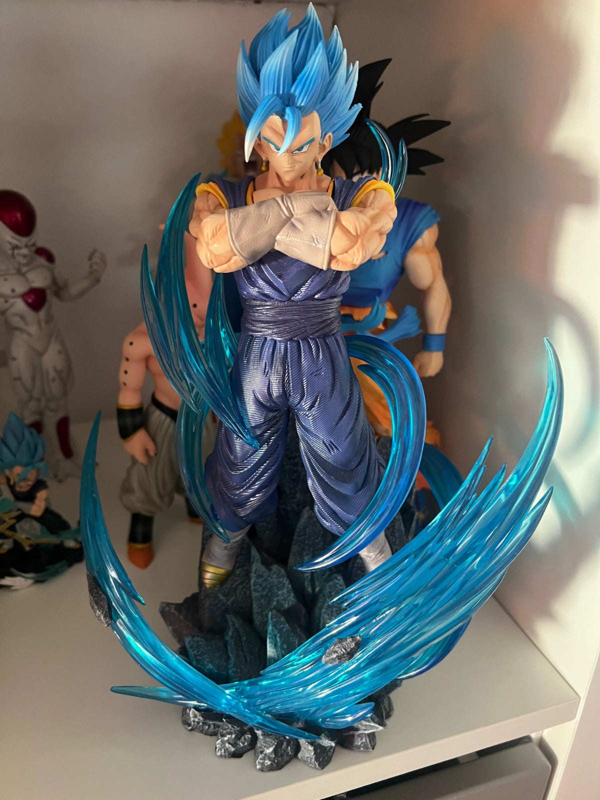 33CM Anime Dragon Ball Z Vegetto Super Saiyan Blue Figure Gk