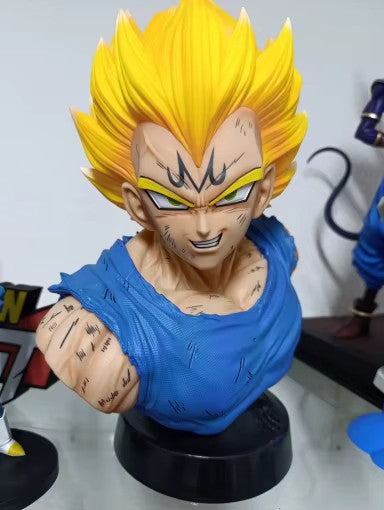 37CM Dragon Ball Z Anime Figure 🔥 Majin Vegeta Mezzo Busto Super Saiyan