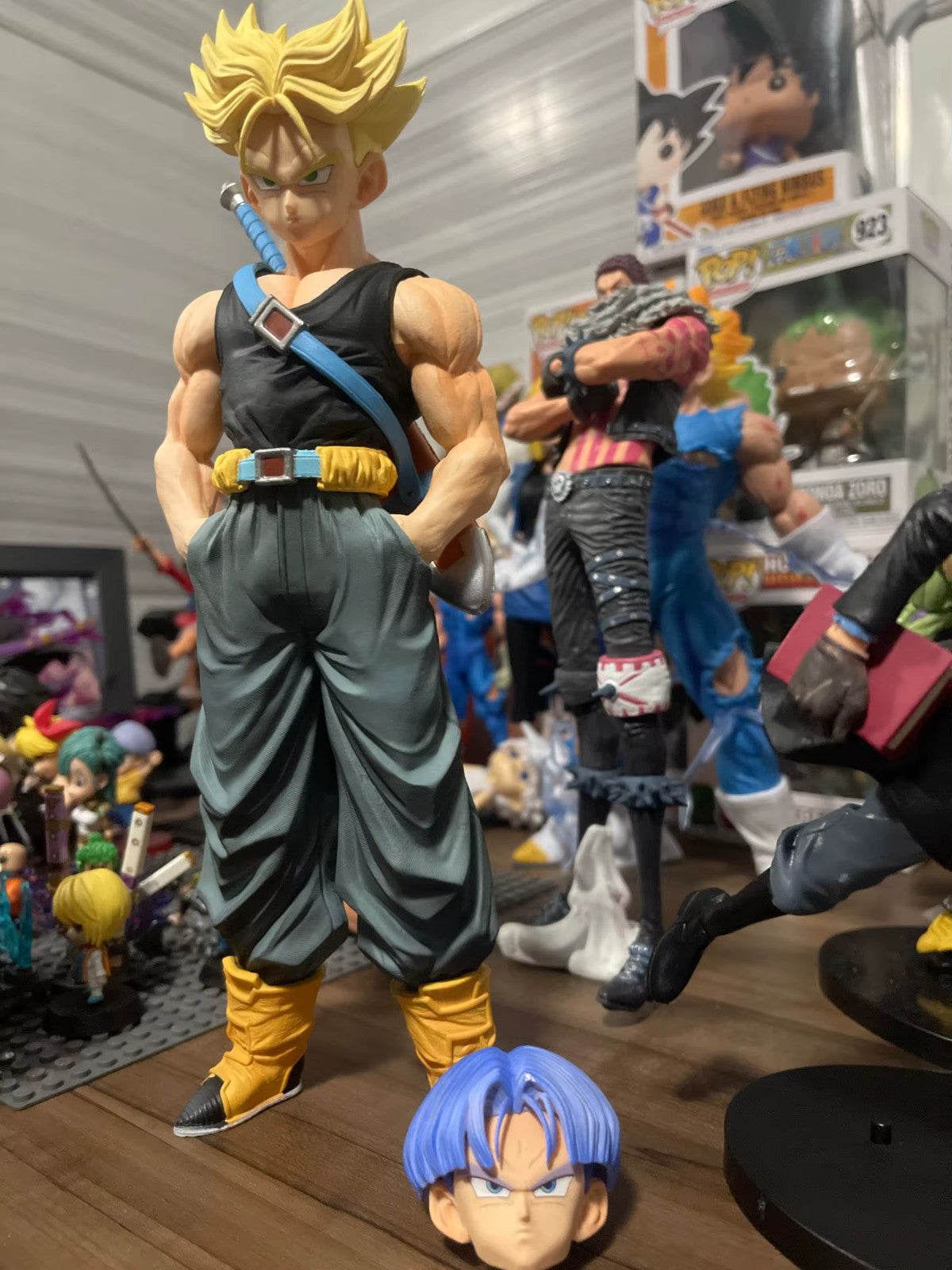 TRUNKS ✅SUPER SAYAN ACTION FIGURE DRAGON BALL Z STATUA 26 CM 🚛SPED.GRATUITA