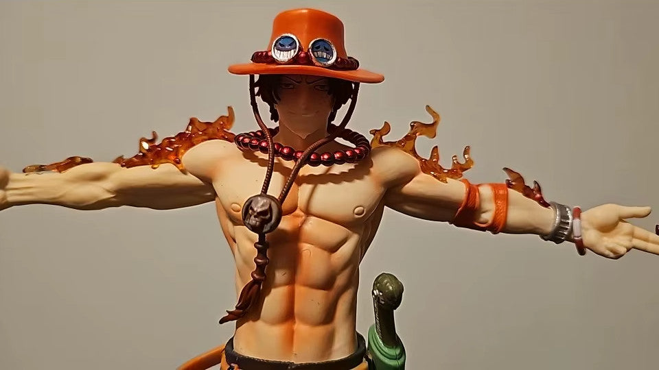 🔥 28cm One Piece Portgas D. Ace Action Figure PVC Statua Anime 🚚 Sped. Gratuit