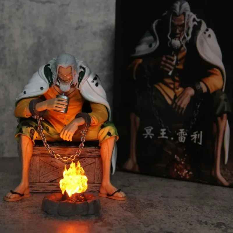 One Piece Silvers Rayleigh Action Figure 16cm PVC Anime Da Collezione✅