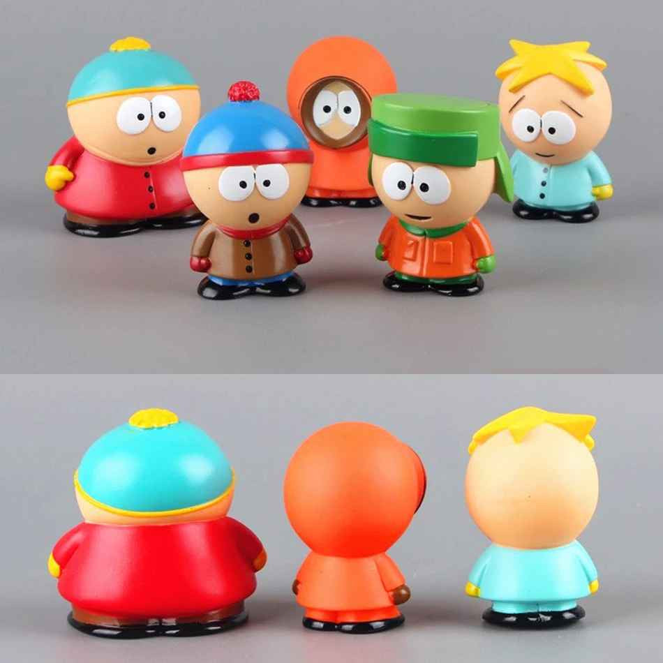✅ South Park Action Figure 5pcs 6cm  Stan, Eric & Friends PVC SPED.GRATUITA