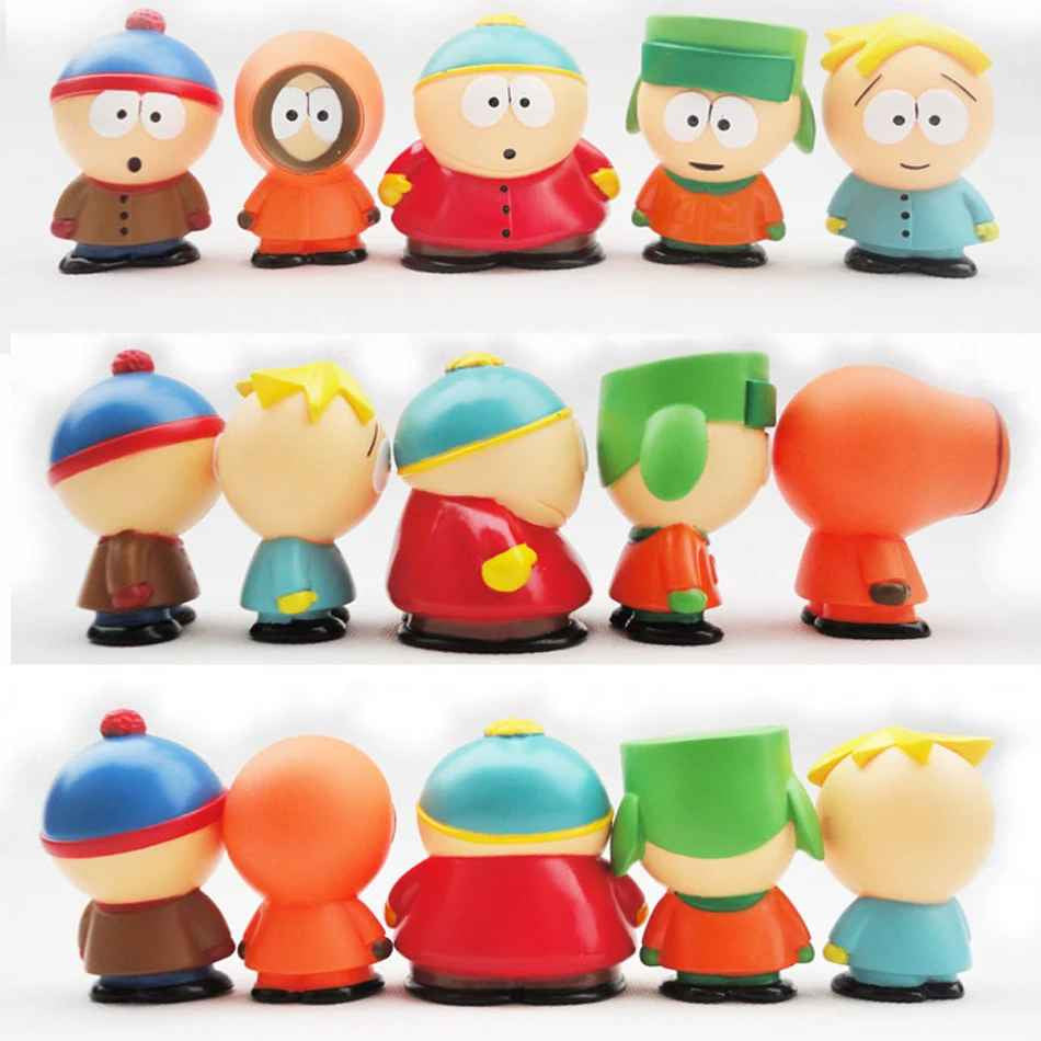 ✅ South Park Action Figure 5pcs 6cm  Stan, Eric & Friends PVC SPED.GRATUITA
