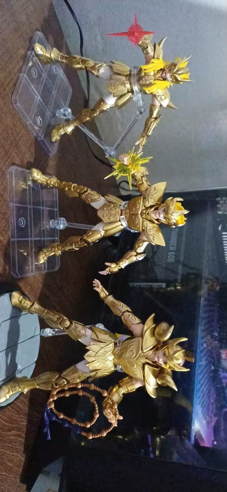 Saint Seiya CAVALIERI DELLO ZODIACO Action Figure Milo Mu Aiolia +ORIGINAL BOX