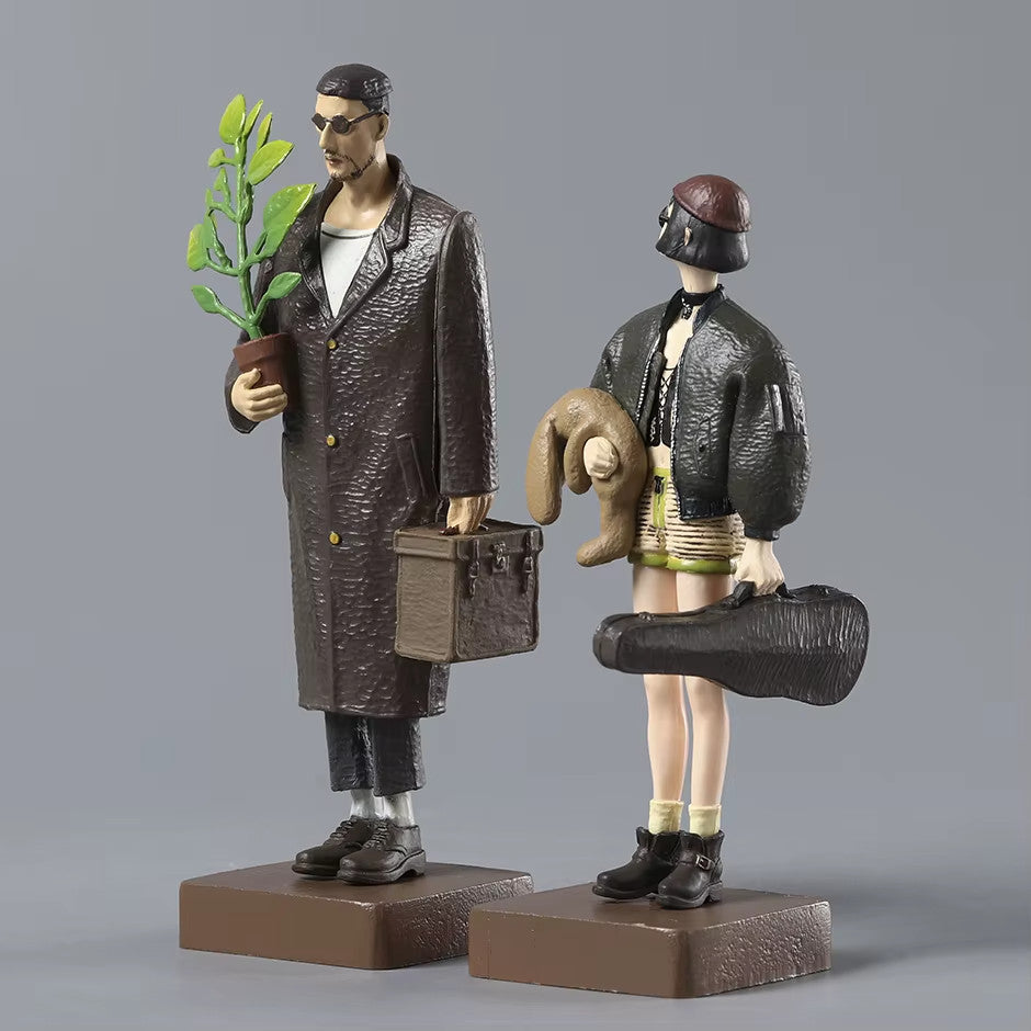 Leon  e Mathilda PVC Action Figure CON SCATOLA ✅ 16cm e 14cm SPED GRATUITA