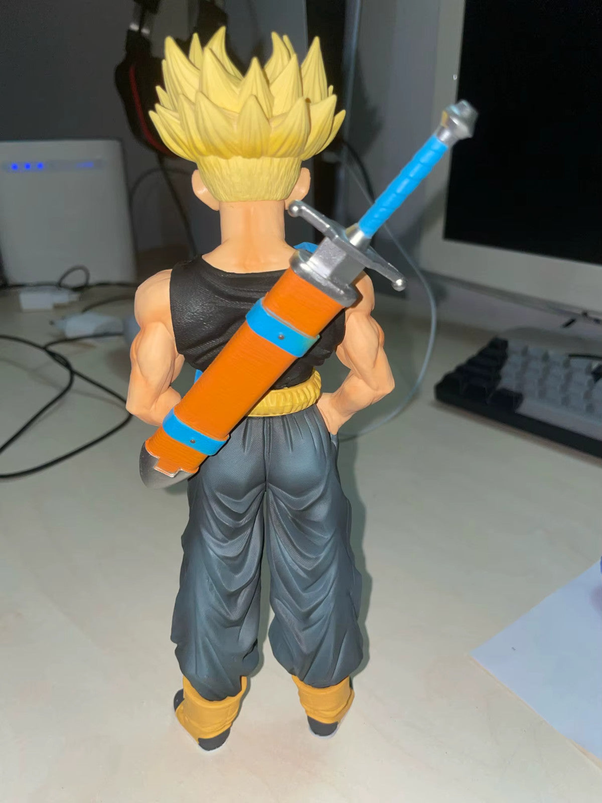 TRUNKS ✅SUPER SAYAN ACTION FIGURE DRAGON BALL Z STATUA 26 CM 🚛SPED.GRATUITA